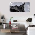 Eiffel Tower Picture Print Artwork/Black and White Paris Landmark Canvas Wall Art/Cityscape Canvas Painting Wholesale